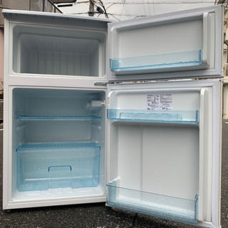 🚛配送無料🔰当日配送‼️ 2ドアノンフロン　冷凍冷蔵庫🔹コンパクトタイプ🏅冷蔵庫　✨京都　奈良　兵庫　大阪　和歌山　✨洗濯機　も出品✨の画像