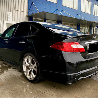 フーガ 370GT タイプS ローダウン　革シート　サンルーフ 純正20インチ リアバンパースポイラー インフィニティ仕様 の画像