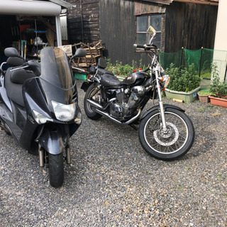 ビラーゴ250 とマジェスティ125FIの画像