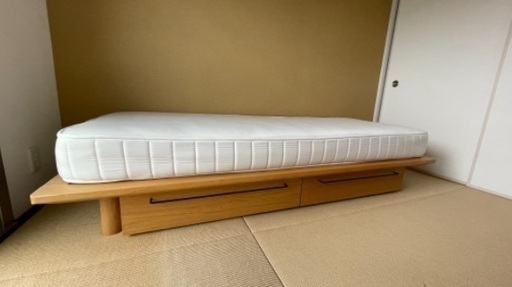 無印ベッド スモールサイズ ベッド下収納付