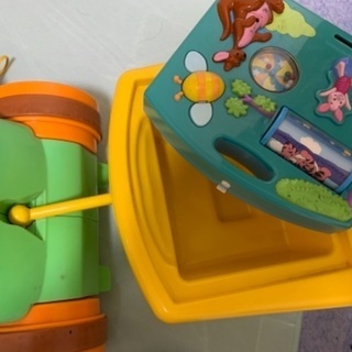 プーさん　よくばりウォーカーライダーとおもちゃの画像