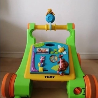 プーさん　よくばりウォーカーライダーとおもちゃの画像