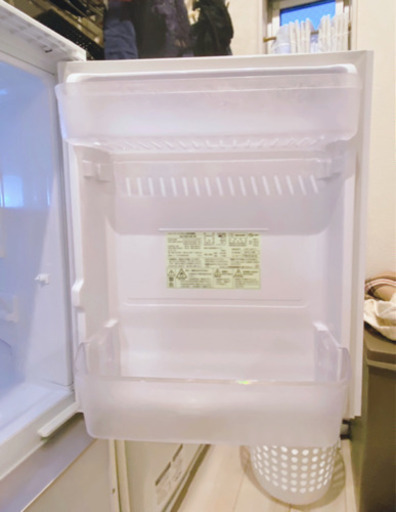 【値下げ中】SHARP2ドア冷蔵庫　SJ-GD14E-W使用頻度少なめの美品