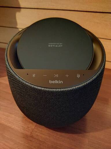 ほぼ新品です BELKIN (DEVIALET) SOUNDFORM ELITE Hi-Fi スマートスピーカー（ワイヤレス充電機能付