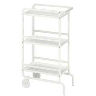 IKEA イケア　キッチンワゴン　収納　ホワイト　棚