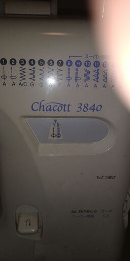 蛇の目ミシン　Chacott3840