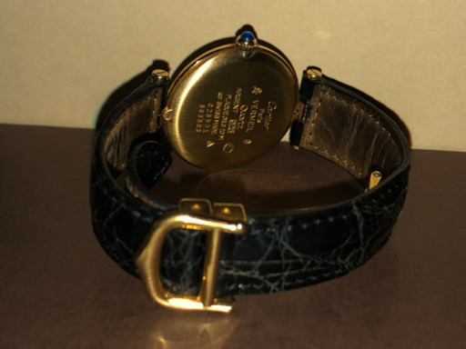 2万値下げ‼︎ お買得‼︎Cartier(カルティエ)ヴェルメイユ ラウンド 925刻印 アラビア数字 ローマン QUARTZ クォー