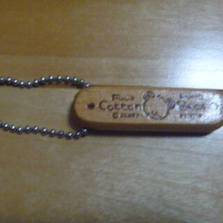 キーホルダー Cotton Bear(コットンベアー)木製