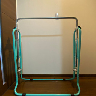 折りたたみ鉄棒(子供用/40kgまで) 室内・屋外使用可 ミント...