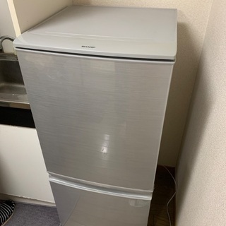 中古　一人暮らし用冷蔵庫　美品　グレー　ツードア　