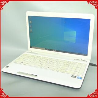 ノートパソコン 中古動作良品 15.6型 東芝 T350/56AW Core i5 4GB 500G Blu-ray 無線LAN Wi-Fi Windows10 LibreOffice済 即使用可能 