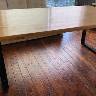 譲渡交渉中】アイアン脚 ダイニングテーブル