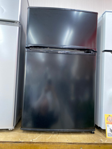 2018年製 TOHOTAIYO 2ドア冷蔵庫 TH-90L2-BK