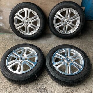 【純正外し】ホンダ N-BOX タイヤ ホイール 4本セット 155/65R14 アルミホイール アルミ 