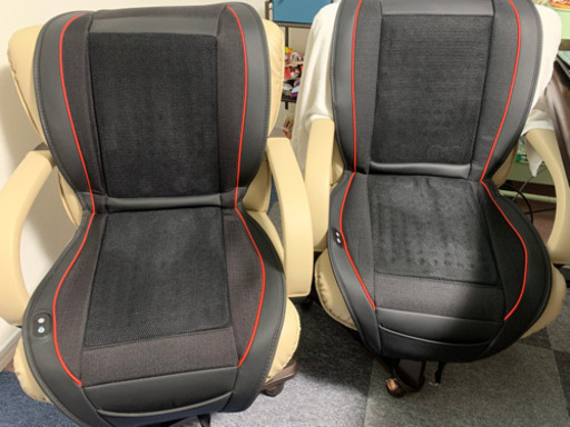 【蓮様】エアーカーシート 車用 クールシート カーシート 12V シートカバー 座面腰面から送風