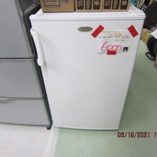 ジモティー限定売り値引きセール。6000円→3000円　リサイクルショップのダイトーです。お持ち帰り価格　ハイアール　冷凍庫　96L　1ドア　2003年　の画像