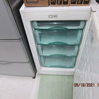 ジモティー限定売り値引きセール。6000円→3000円　リサイクルショップのダイトーです。お持ち帰り価格　ハイアール　冷凍庫　96L　1ドア　2003年　の画像