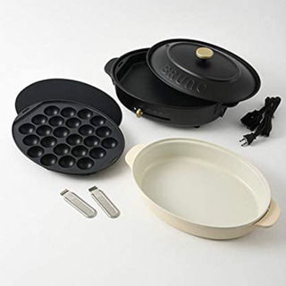 【大人気】BRUNOオーバルホットプレート、鍋、たこ焼きなど3w...