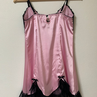 美品 ピーチジョン ネグリジェ ベビードール キャミソール ワンピース ピンク Mサイズの画像