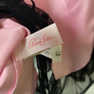 美品 ピーチジョン ネグリジェ ベビードール キャミソール ワンピース ピンク Mサイズの画像