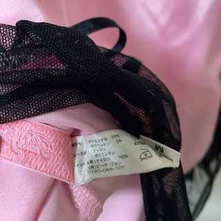 美品 ピーチジョン ネグリジェ ベビードール キャミソール ワンピース ピンク Mサイズの画像