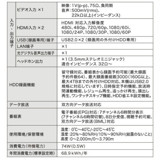 ※取引終了※【美品／外付けHDD（SEAGATE 1TB）セット】maxzen J32SK03 液晶テレビ（32型）　リモコン・取扱説
