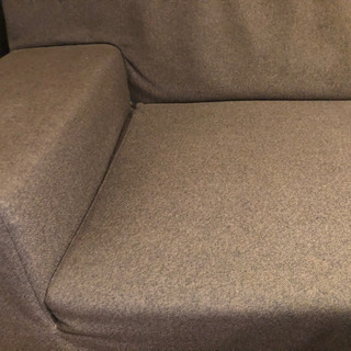 フランフラン　ダークブラウンソファーの画像