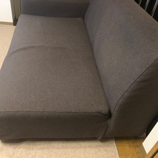 フランフラン　ダークブラウンソファーの画像