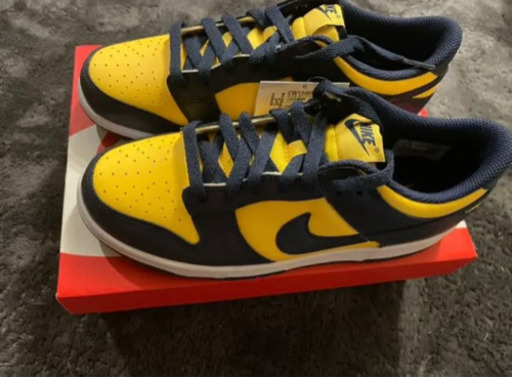 スニーカー NIKE DUNK LOW MICHIGAN 25.0cm