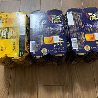 アサヒザリッチ6缶セット×2  サッポロ麦とホップ6缶　計18本