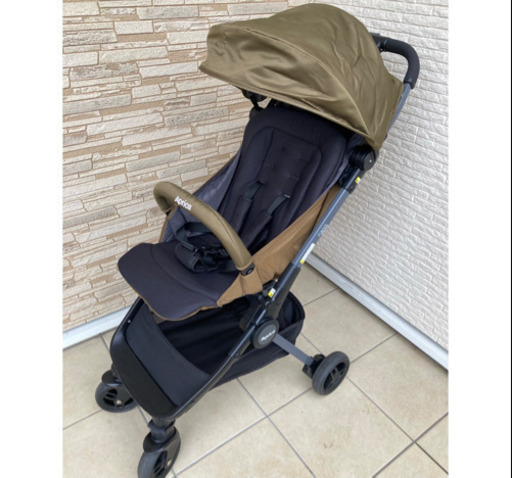 【お値下げ】ベビーカー Aprica アップリカ ナノスマート 美品 軽量 軽い コンパクト 折りたたみ 折り畳み バギー A型