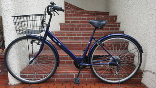 【中古自転車】27インチ6段変速 LEDオートライト付　リヤタイヤ新品❗️スペアキーあり　若林自転車　浜大津　SALE中❗️