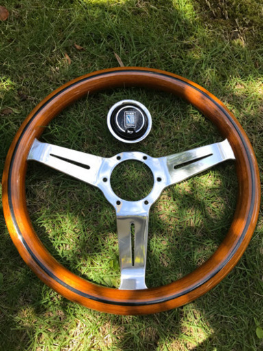 【当時物】旧車　NARDI ナルディ ウッド ステアリング