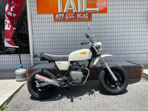 ★25万円　エイプ50 自賠責付き、納車整備付き！マフラーカスタム！実働車★ホンダ　APE AC16