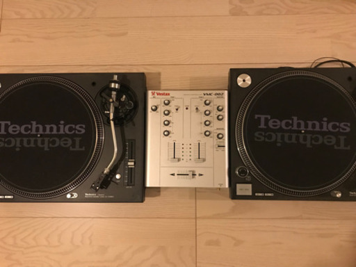 【簡易動作確認済】ターンテーブル、DJミキサー