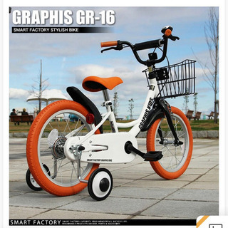 子ども用自転車　16インチ　補助輪付き