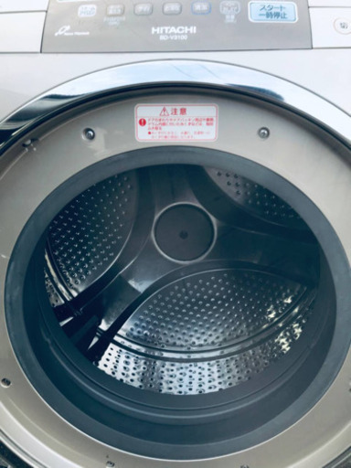 ②‼️ドラム式入荷‼️10.0kg‼️ ✨乾燥機能付き✨1344番 HITACHI✨日立電気洗濯乾燥機✨BD-V3100R‼️