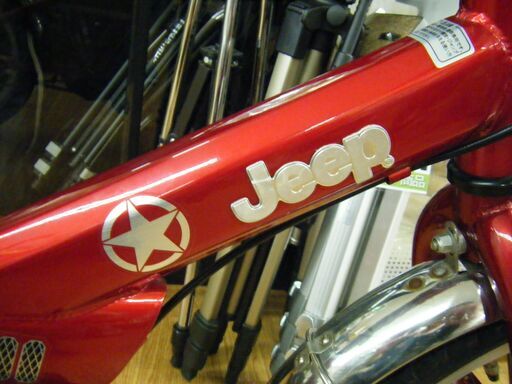 Jeep 子供用自転車 16インチ 男の子 赤 カゴ 補助輪 ジープ 自転車 キッズサイクル　西岡店