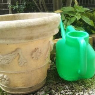 大きめプランター☆素敵な模様入りプラスチック