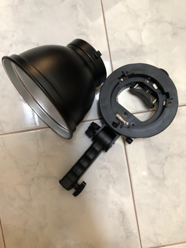 Rakuby S型 ハンドヘルド フラッシュ ブラケット ホルダー + 7インチ Bowensマウント 65度標準リフレクター