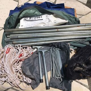 ＬＯＧＯＳ（ロゴス）ＵＶタープ　テント　お庭ＢＢＱ（バーベキュー）にもピッタリ　ハンマー２本付き　品番71456513 の画像