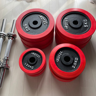 IROTEC（アイロテック） ラバー ダンベル 60KG セット （片手30kg×2個）