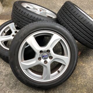 値下げ 美品 ボルボ純正17インチホイール4本(送料込) VOLVO ボルボ XC70 純正 17インチ ホイール 4本 ☆ 7J-17 +49 PCD108 5