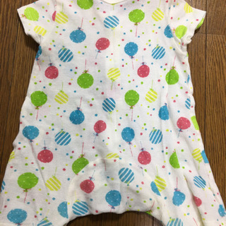 【美品】ベルメゾン　メッシュ　ロンパース60の画像