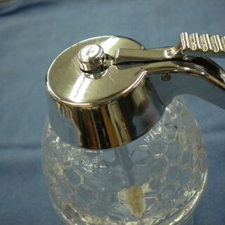 ハニーディスペンサー はちみつディスペンサー 蜂蜜 ハチミツ入れ ガラス 札幌 西岡店の画像