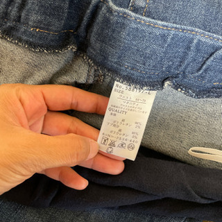 マタニティデニム　Lサイズ2本の画像