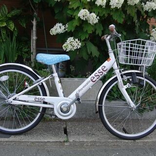 中古自転車　山形市　天童市　女の子用　20インチ　タイヤは前後新品　自転車整備士が整備　BＡＡマーク付き
