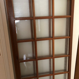 ガラス引き戸二枚差し上げます　決まりました