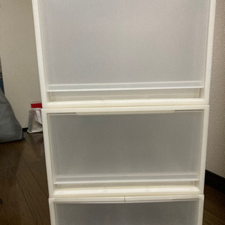 【無料】無印衣装ケース3個セットの画像