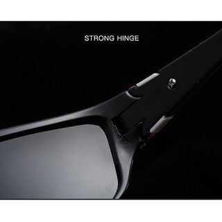 偏光ゴルフサングラス・軽量【送料無料】(ブラック/レッド)の画像